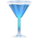 wineglass blue icon